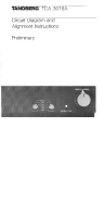 Tandberg TCA-3018-A - Service Manual